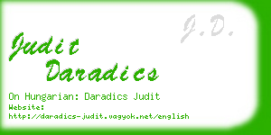 judit daradics business card